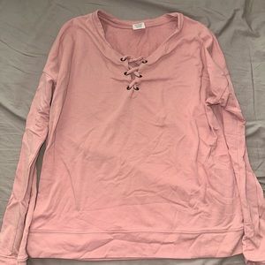 Soft pink sweater/shirt
